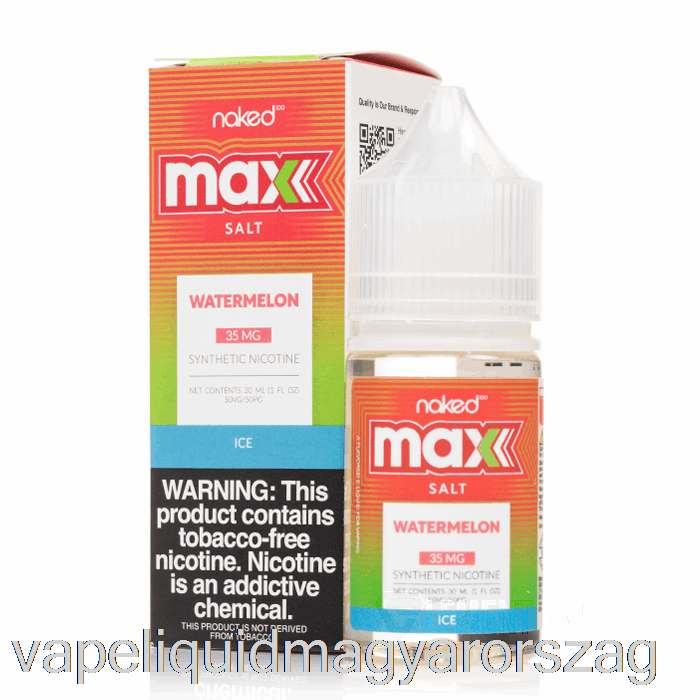 Jeges Görögdinnye - Meztelen Max Só - 30ml 35mg Vape Folyadék